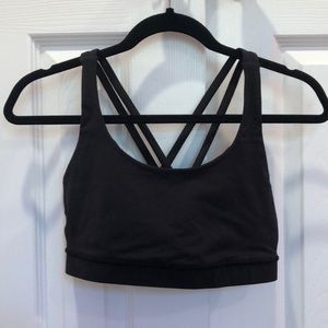 LULULEMON ATHLETICA black energy bra size 8